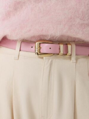 Ibana - Acro Leather Belt Primrose Pink