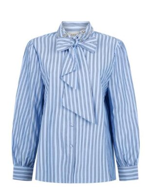 Aaiko - Fenne Strass Blouse Office Blue