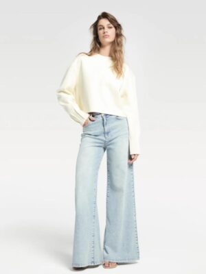 Homage - Rosie Extra Wide Leg Jeans - Athentic Light Blue