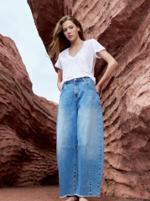 Janice -Shirt v hals Lee White