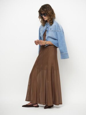 Dante 6 - Solis Mesh Wide Maxi Skirt