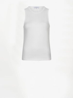 Dante 6 - Jovie Fine Rib Crewneck Tanktop White